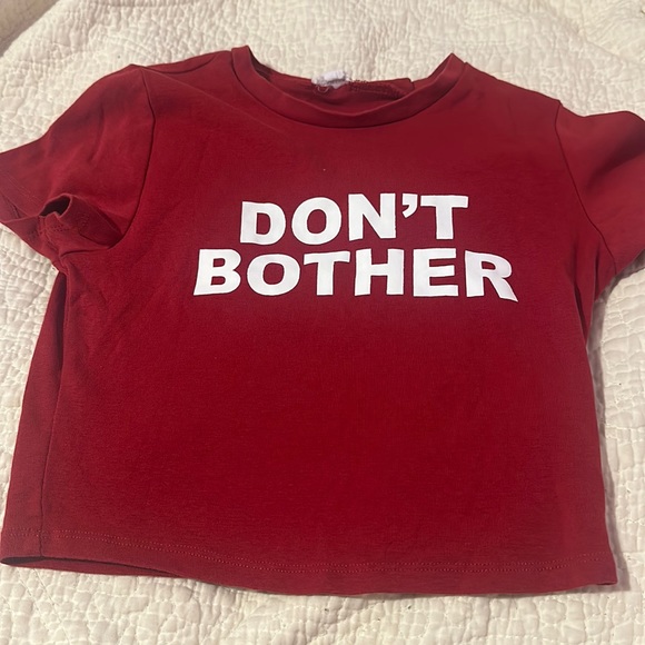 Garage Red Crop Top SIZE SMALL - Picture 1 of 1